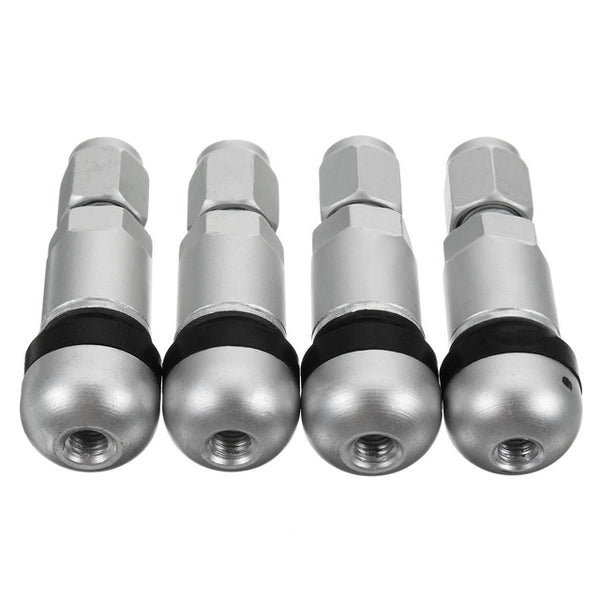 4pcs/lot Car Tyre Valve Caps Stem Motorcycle Wheel Tire Air Valve Stem Universal Aluminum Metal