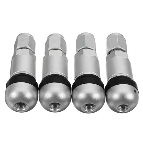 4pcs/lot Car Tyre Valve Caps Stem Motorcycle Wheel Tire Air Valve Stem Universal Aluminum Metal