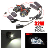 32W(16W*2PCS) 6000K High power led angel eyes bulb Led ring marker for BMW E39 E53 X5 E60 E63 E64 E65 E66 E83 high brightness