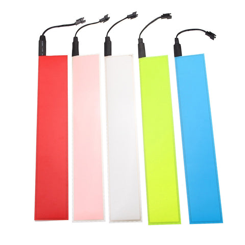 30x5cm 12V Flexible EL Light Panel Electroluminescent Back Light Strip Lamp with Inverter for Home Car Party