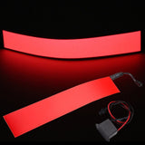 30x5cm 12V Flexible EL Light Panel Electroluminescent Back Light Strip Lamp with Inverter for Home Car Party