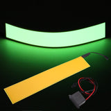 30x5cm 12V Flexible EL Light Panel Electroluminescent Back Light Strip Lamp with Inverter for Home Car Party