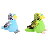 Newborn Baby Electric Talking Parrot Toys Speaking Record Repeats Waving Wings Plush Stuffed Cartoon Plush Toys Christmas Gifts
