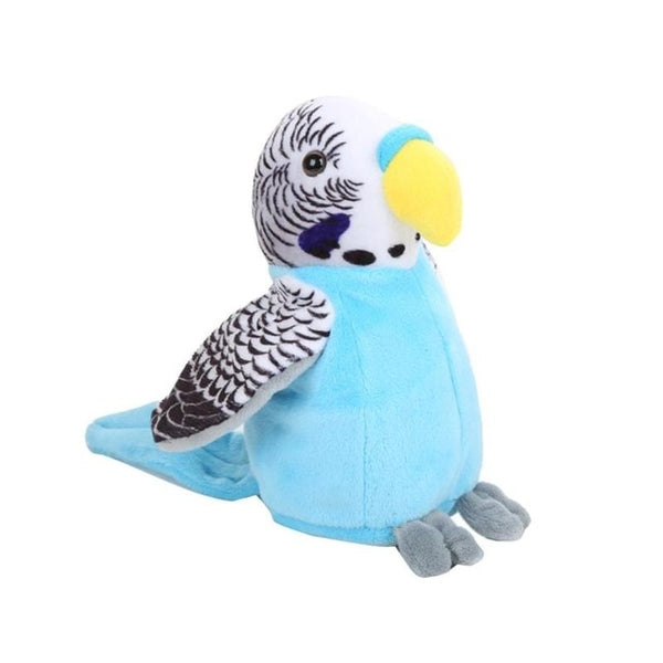 Newborn Baby Electric Talking Parrot Toys Speaking Record Repeats Waving Wings Plush Stuffed Cartoon Plush Toys Christmas Gifts