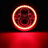 1pcs For Jeep for Wrangler 1997-2016 7inch Hi/Lo Beam LED Halo Ring DRL Signal Lamp Headlights w/ H13 Adapter Harness H4 Wiring