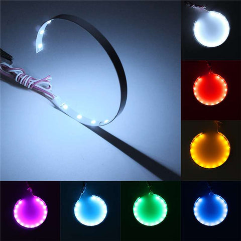 Best Price 2pcs LED Multi-color Super Bright 360 Degree SMD Demon LED Halo Rings Kit Devil Eye For All Car Projector Headlight