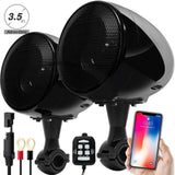 High Performance 4 Inches Waterproof Motorcycle ATV bluetooth Speaker 300W Built-in D-class Amplifier Chrome Class D HIFI