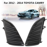 2Pcs Black Fog Lamp Light Cover Left & Right Driver Side for TOYOTA CAMRY 2012 2013 2014