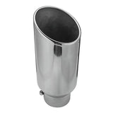 2.5" to 2" 63.5mm to 51.8mm Stainless Steel Flared Exhaust Reducer Connector Pipe Tube