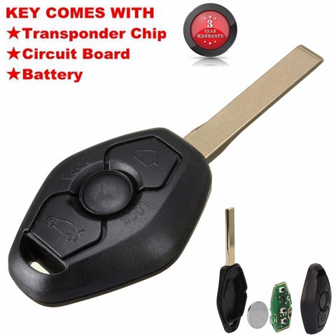 Remote Car Key for BMW EWS System 315MHz for BMW X3 X5 Z3 Z4 1/3/5/7 Series 325 330 318 525 530 540 E38 with uncut or HU58 Blade