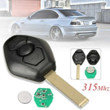 Remote Car Key for BMW EWS System 315MHz for BMW X3 X5 Z3 Z4 1/3/5/7 Series 325 330 318 525 530 540 E38 with uncut or HU58 Blade