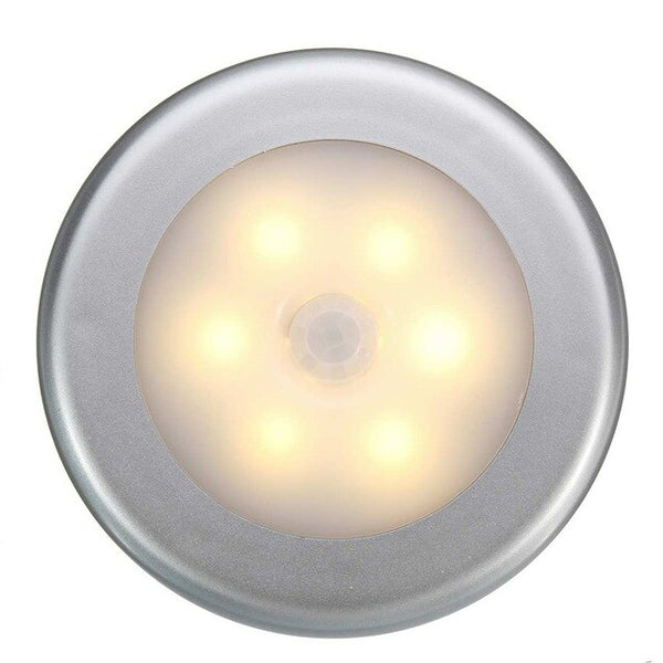3pcs Wireless Night Light PIR Motion Auto Sensor Wall Lamp Smart Motion Sensing 6 LED Lamp Light Battery Operated
