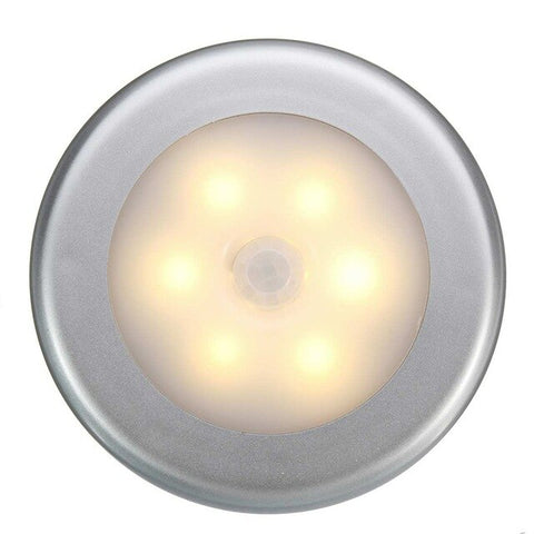 3pcs Wireless Night Light PIR Motion Auto Sensor Wall Lamp Smart Motion Sensing 6 LED Lamp Light Battery Operated