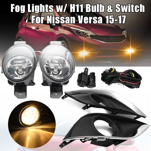 12V 55W Clear Car Driving Fog Lamp w/H11 Bulb for NISSAN Altima 4 Door 2010- 2013 for NISSAN Sentra 4cycl 2007-2013