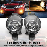 12V 55W Clear Car Driving Fog Lamp w/H11 Bulb for NISSAN Altima 4 Door 2010- 2013 for NISSAN Sentra 4cycl 2007-2013