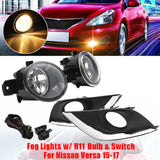 12V 55W Clear Car Driving Fog Lamp w/H11 Bulb for NISSAN Altima 4 Door 2010- 2013 for NISSAN Sentra 4cycl 2007-2013